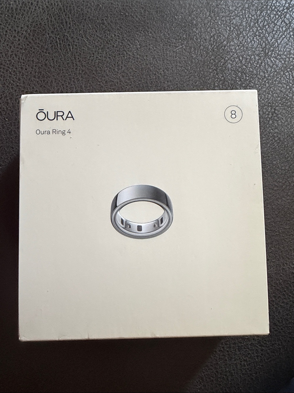 Oura Silver Smart Ring - Size 8
